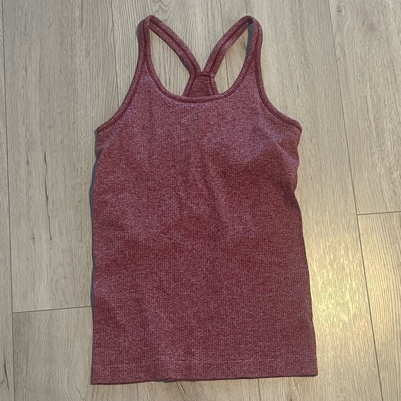 lululemon athletica Tops - Lululemon Ebb To Street Tank - Heathered Red Athletic Top